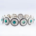 Paua Shell Harem Stretch Bracelet by Byzantium, Rhodium Plated