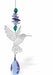 Austrian Crystal Suncatcher, Multi-faceted Crystals with Sapphire Blue Teardrop Crystal Drop and Rhodium Plated Hummingbird Link Drop: 32cm from hanging loop to bottom (Approximate) Hang in the window or near a light source for full effect Loved by everyone, Suncatchers are a great gift for any occasion Brightens every space with reflected sunlight to instill calm and peace into a room
