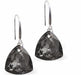 Austrian Crystal Multi Faceted Trilliant Cut Drop Earrings Silver Night Grey in Colour 10.5mm in size - Rhodium Plated Earwires Hypo allergenic: Free from Lead, Nickel and Cadmium See matching necklace TR36 