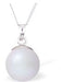 Austrian Crystal Pearl Necklace in Warm Iridescent Dove Grey by Byzantium with a choice of Sterling Silver or Surgical Steel 18" Chain