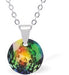 Austrian Crystal Round Necklace in Vitrail Medium with a choice of Chains